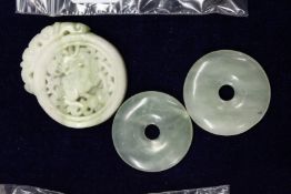 Jadeite amulets.