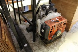 A Stihl BR420 backpack leaf blower.