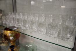 Cut glassware.