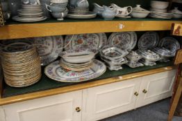 A good comprehensive ironstone dinner service decorated in the Japanese pattern, to include a