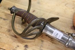 A reproduction Spanish Cavalry Trooper's sword.