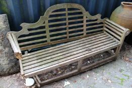 A Lutyens style garden bench (AF).
