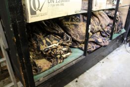 A pair of very large, good quality curtains and two pairs of smaller matching curtains.