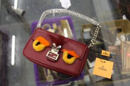 A decorative evening bag.