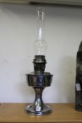 An oil lamp.