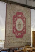 A large Aubusson style tapestry wall hanging.