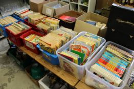 A large quantity of comics to include Beano, Whizzer, Buster together with a quantity of similar