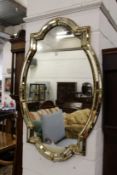A decorative mirror.