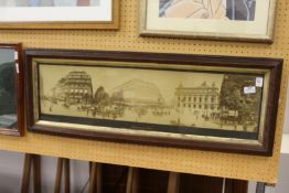 Panorama De Paris an early panoramic photographic print depicting La Rue de la Paix, Les Boulevard