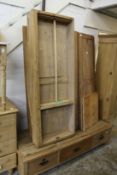 A 19th century continental pine wardrobe.