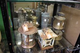 Various lanterns and other items.