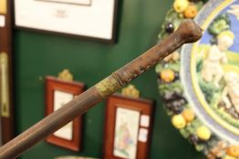 A swordstick (crudely made).