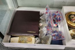 A large quantity of coins.