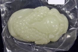 A Chinese jadeite carving.