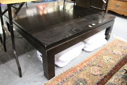 A good large modern lacquer square shaped coffee table.