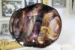 A good large amethyst glass dish.