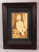 AN ORIGINAL PHOTOGRAPH OF A MAHARAJA, possibly Maharaja Shrimant Lokendra Singhji Sahib Bahadur,