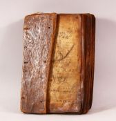 A RARE EARLY INDIAN OR ISLAMIC ANIMAL SKIN SCRIPT BOOK - MANUSCRIPT?, The book formed of many