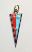 AN ENAMEL PENDANT