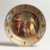 A SUPERB LARGE VIENNA CIRCULAR DISH 