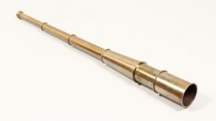 A BRASS TELESCOPE Closed length 11ins