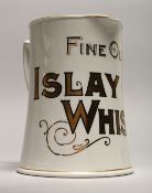 AN ISLAY WHISKY POTTERY TANKARD