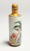 AN EROTIC PORCELAIN SNUFF BOTTLE