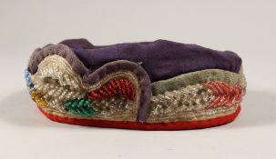 AN 1880'S AMERICAN INDIAN HAT.