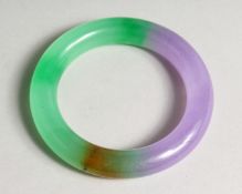 A LILAC JADE BANGLE 3.25ins