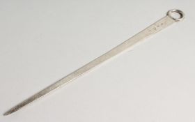 A RARE GEORGE III CHESTER 1776 SKEWER 12ins long, maker John Walley.
