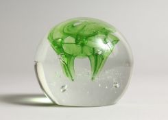 A CATHNESS GLASS PAPERWEIGHT