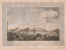 A group of eight framed antique prints of Chinese subjects, all approximately 7