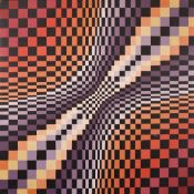 Carole Myers (1934-2017) American, an untitled abstract composition, possibly acrylic on board,