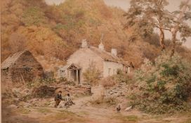 W Noel Johnson (FL. 1887-1914) British 'A Cottage Scene', watercolour, signed & dated 1893, 12