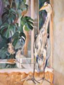 Keith M. Kennedy, Still life of Heron and Snipe, watercolour, gouache and pastel, signed with