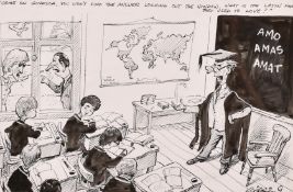 Charles Griffin (b.1946) An original cartoon featuring the Prince and Princess of Wales 8