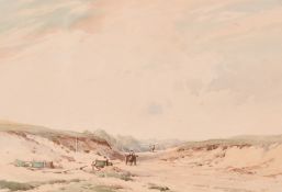 Charles Harrington (1865-1943) British, 'A Chalk Cutting', watercolour, signed, 6.75