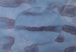Jane Harris, Untitled abstract composition in blue, watercolour, 16