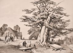 A large collection of antique lithographs, Views of Paris and interior scenes, various sizes from