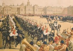 Christopher Clark (1875-1942) British, A colour poster of the 'Trooping the Colour', 31