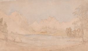 Walter John Trower, Bishop of Gibraltar (1805-1877) 'Near Innsbruck 1846', pencil and watercolour,