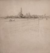 Frederick Charles Richards, 'Sempre Venezia', etching, signed and inscribed, 8.5