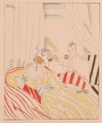 A boxed lot of 20th Century French fashion prints (Q).