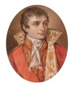 A portrait of The Young Napoleon in a gilt frame, 2.75