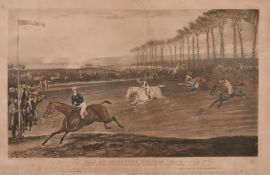George and Charles Hunt after F. C. Turner, 'Vale of Aylesbury Steeple Chase', set of four