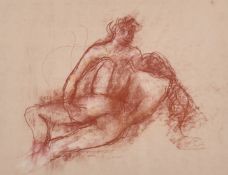 Peter Collins (1923-2002) Red chalk nudes, red chalk on paper, 11.75