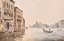 John Worsdale (1930-2008) 'Towards Salute, Venice', watercolour, signed, 14.25