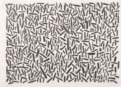 Andrew Southall (b.1947) Australian, A untitled black and white abstract composition, signed in