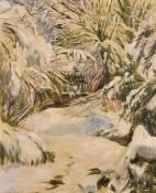 Jonathan Adams (1931-2005) British, Winter landscape 1981, oil on canvas, signed and dated 81', 22.