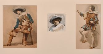 William Mainwaring Palin, A collection of three studies of an Italian Cavalier, housed in a single